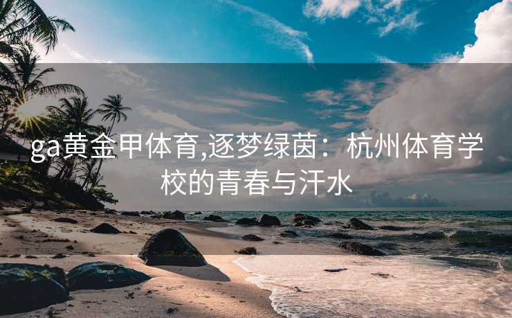 ga黄金甲体育,逐梦绿茵：杭州体育学校的青春与汗水